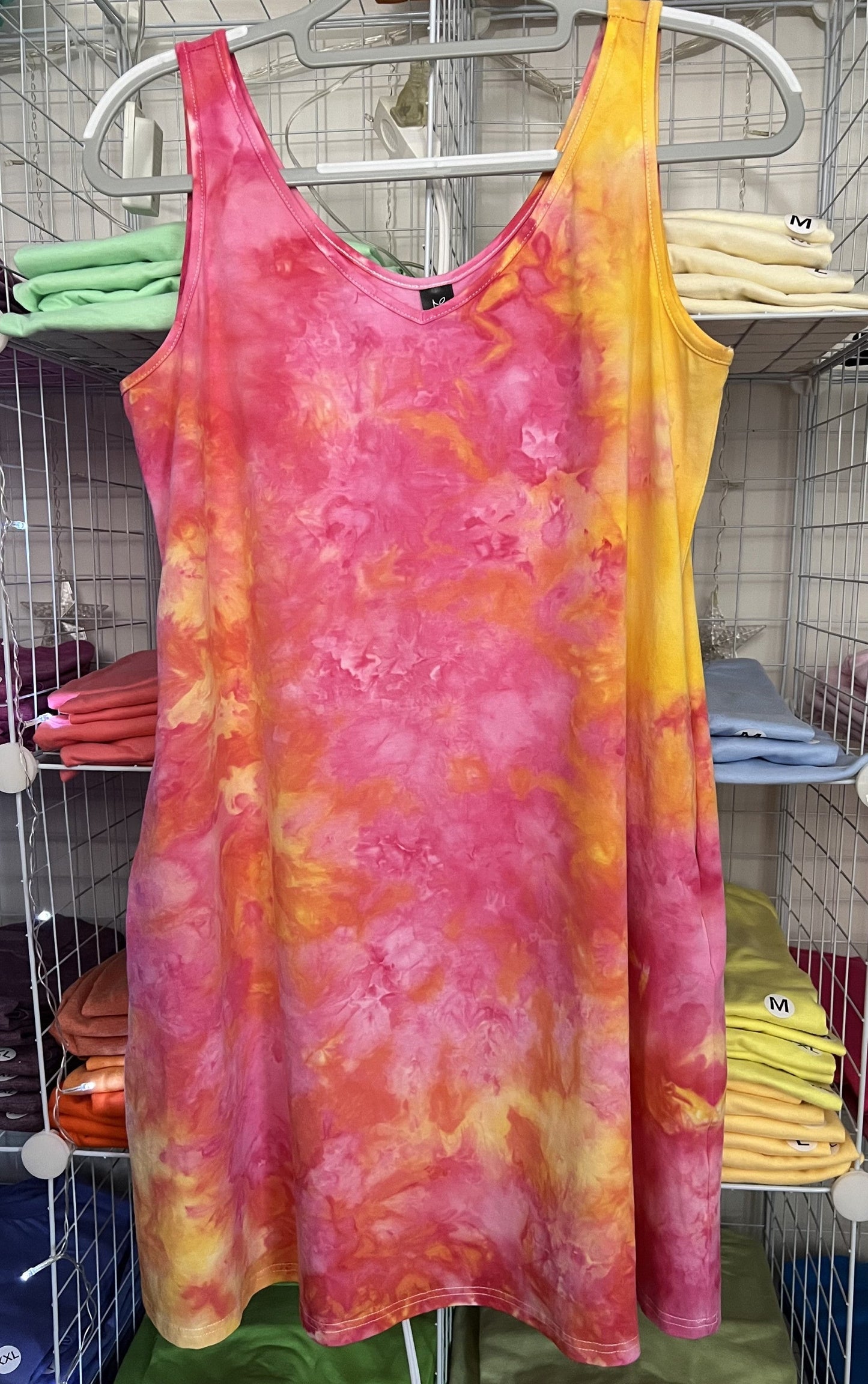 Ice dye summer dress