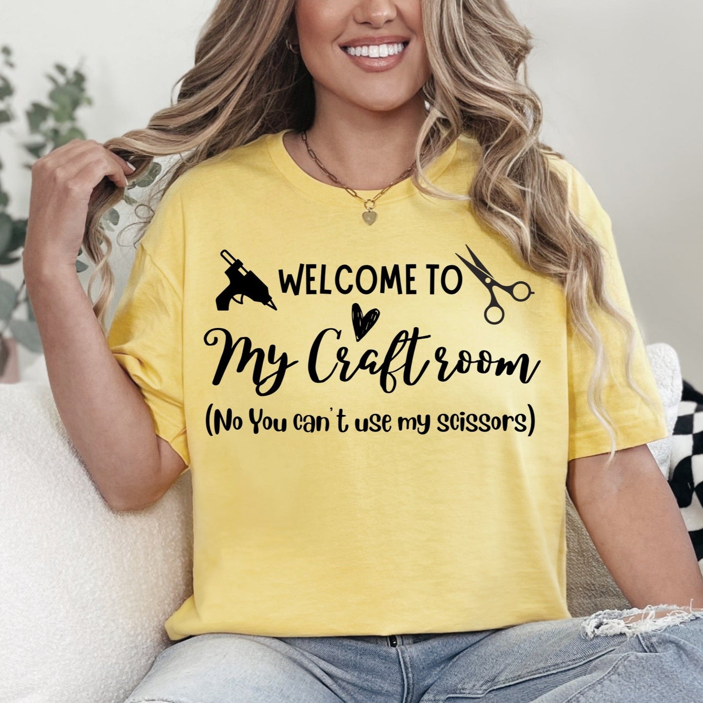 PRE-ORDER Welcome to my craft room Gildan Softstyle graphic T-shirt