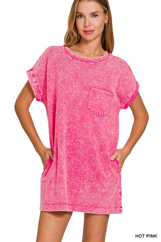 Zenana pink dress