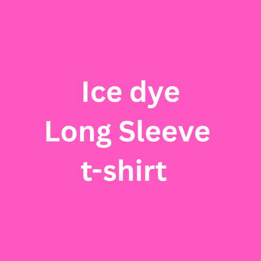 Ice dye t-shirt Long Sleeve
