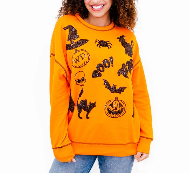 Sparkly Halloween Sweatshirt