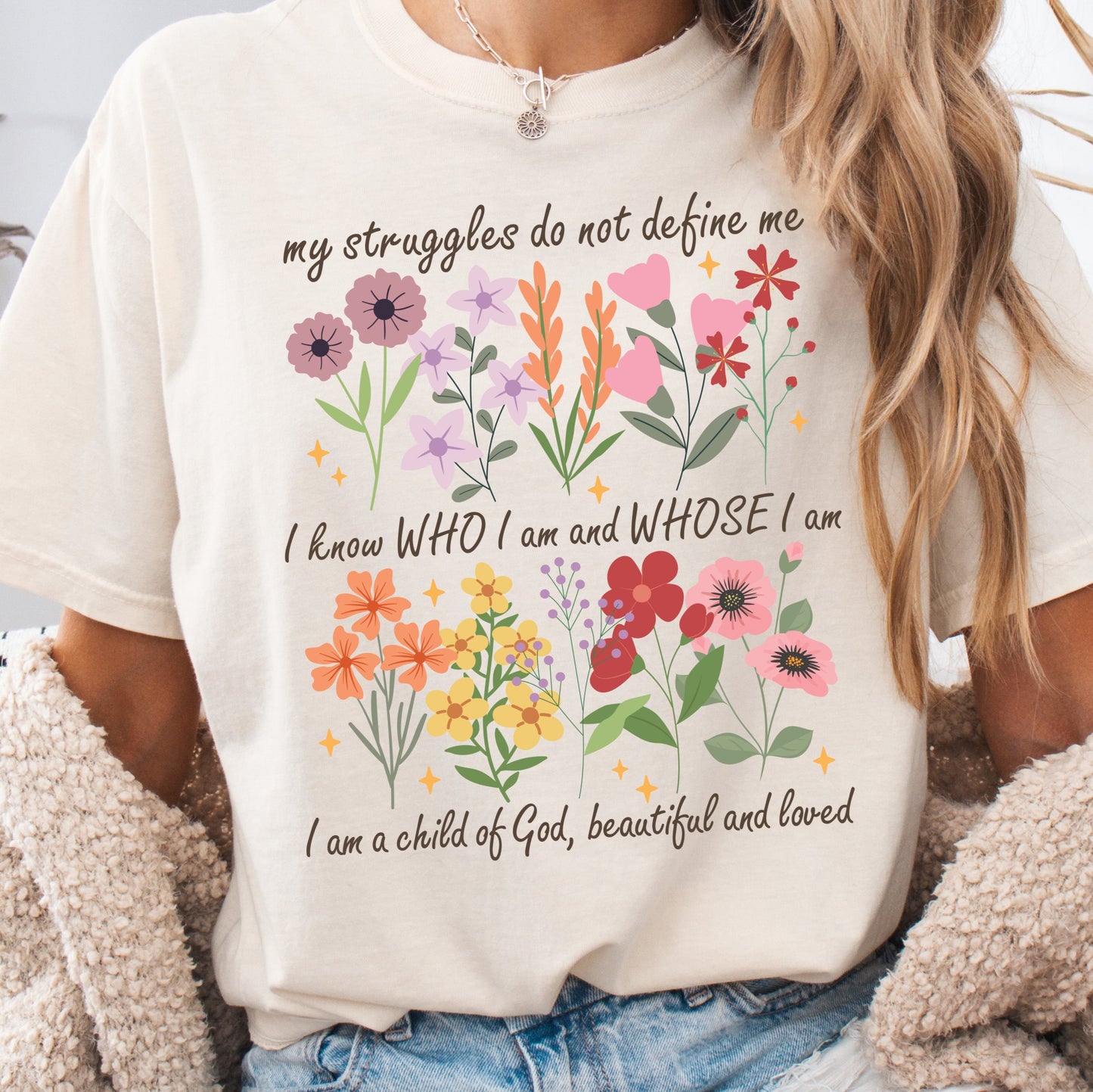 Ivory Comfort Colors God's Child Graphic T-shirt