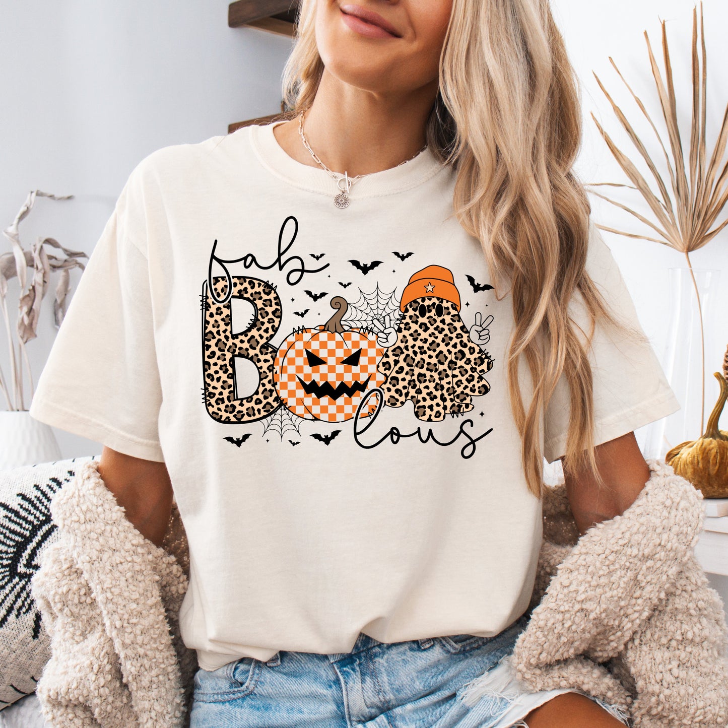 Comfort colors Ivory ghost Halloween graphic T-shirt