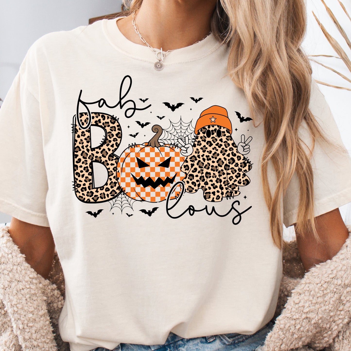 Comfort colors Ivory ghost Halloween graphic T-shirt