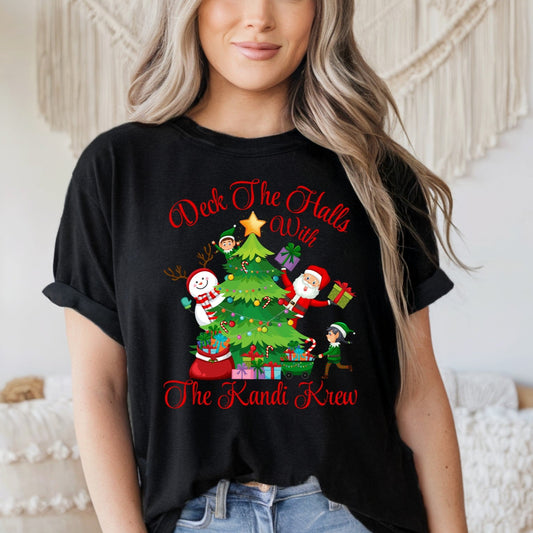 Deck The Halls with The Kandi Krew graphic T-shirt Design 2