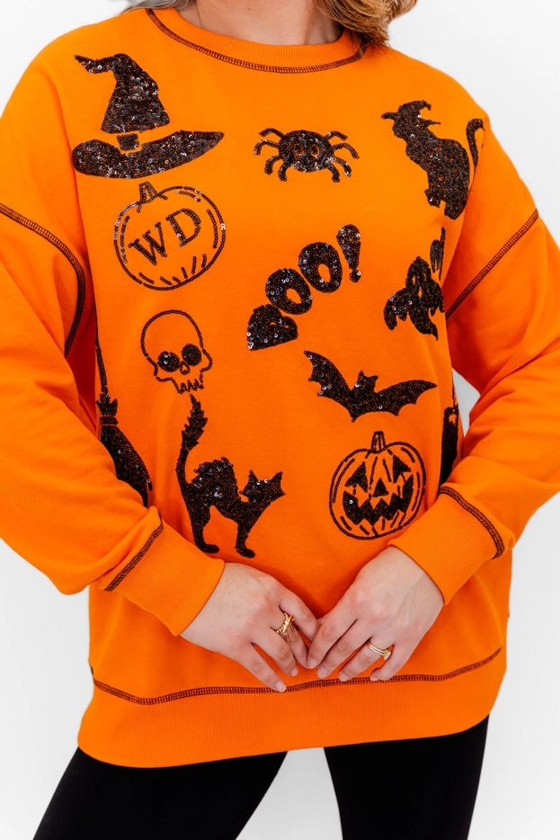 Sparkly Halloween Sweatshirt