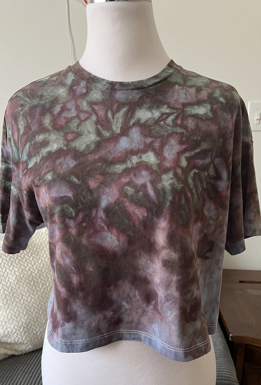 Ice dye Bella Canvas Crop Top Tees