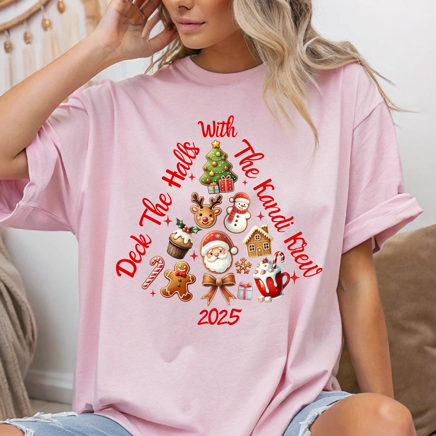 Deck The Halls with The Kandi Krew graphic T-shirt Design 4