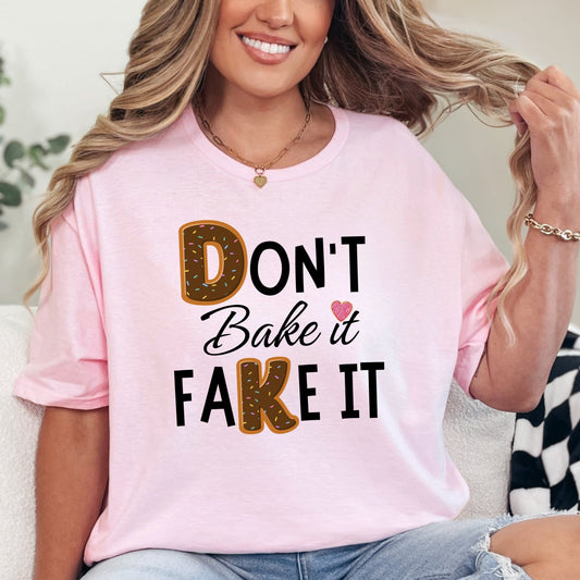 PRE-ORDER Fake it Gildan Softstyle graphic T-shirt