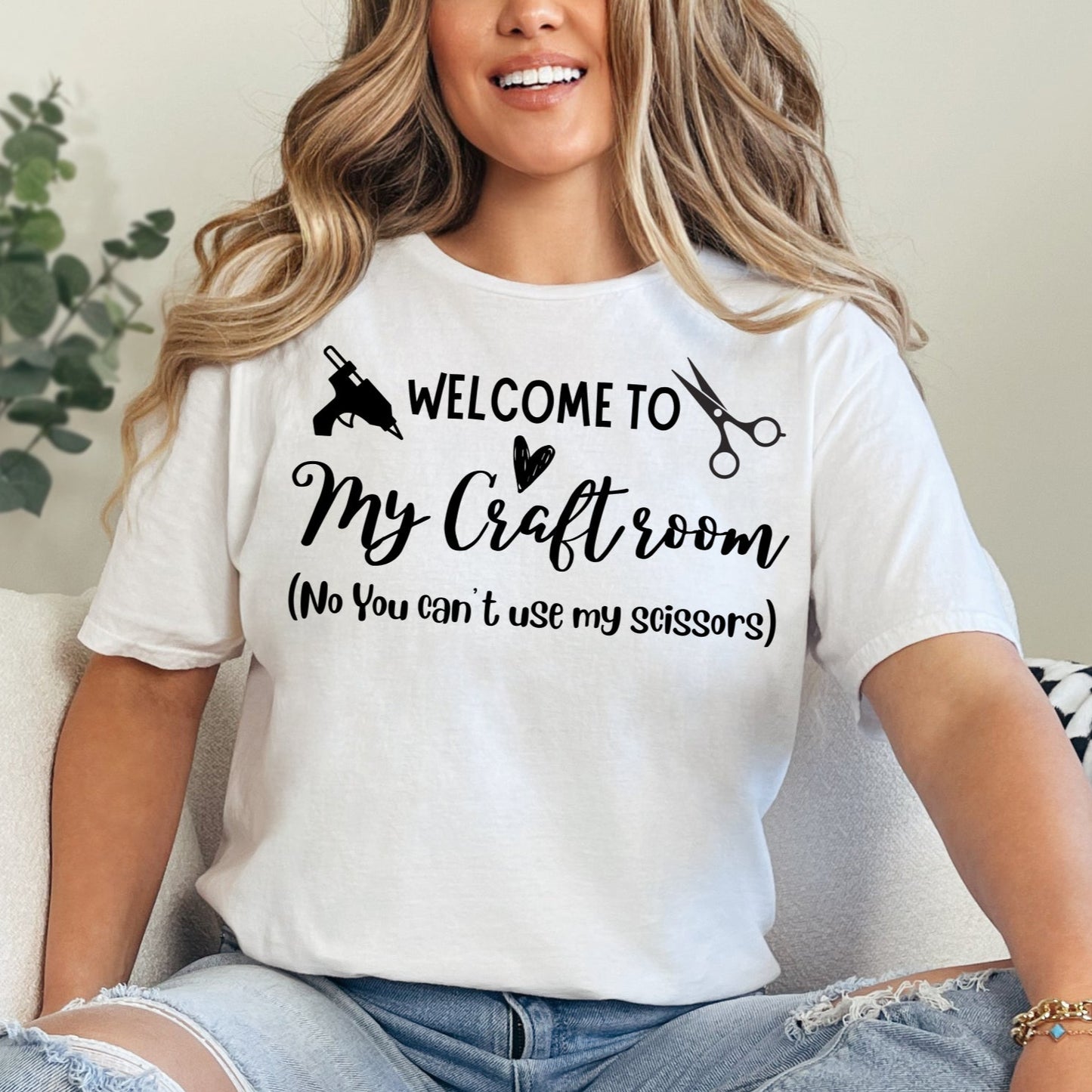 PRE-ORDER Welcome to my craft room Gildan Softstyle graphic T-shirt