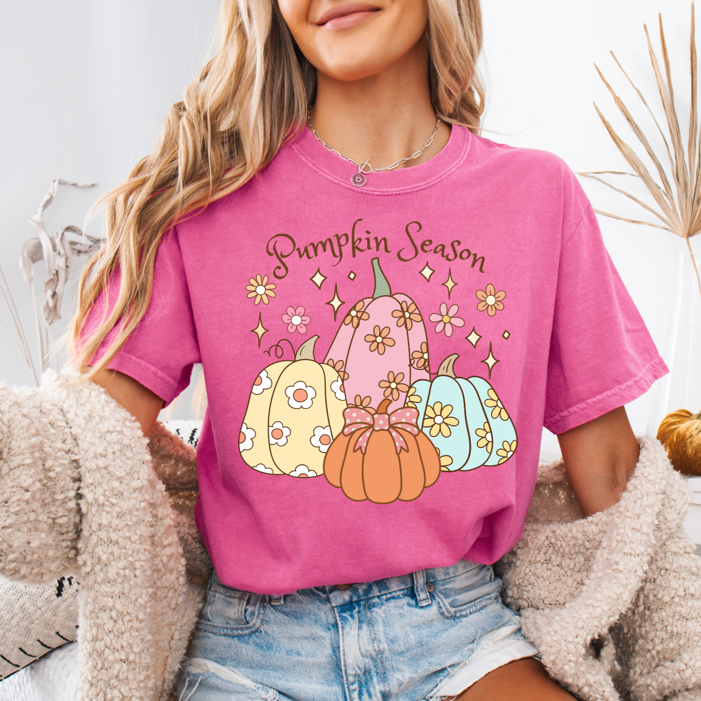 Crunchberry Comfort Colors pumpkin season graphic T-shirt