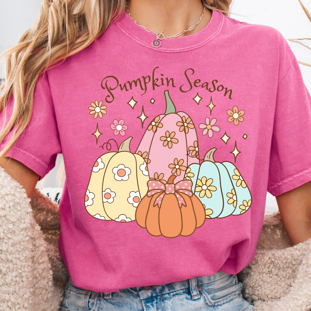 Crunchberry Comfort Colors pumpkin season graphic T-shirt