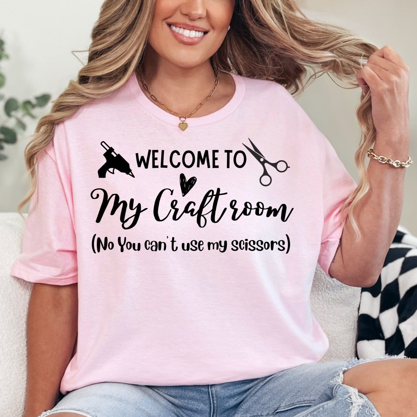 PRE-ORDER Welcome to my craft room Gildan Softstyle graphic T-shirt